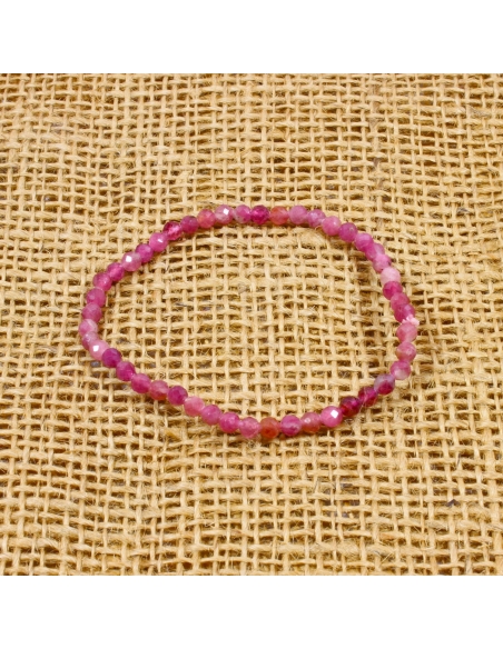 Náramek Růžový turmalín — brus