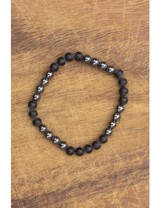 Onyx - Hematit náramek