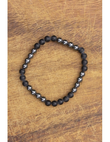 Onyx - Hematit náramek
