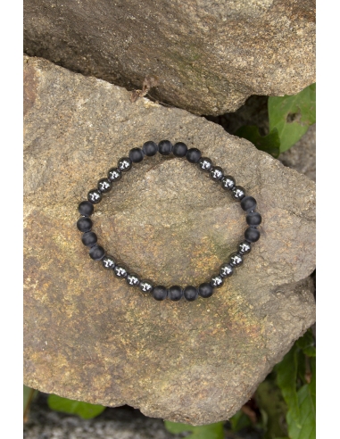 Onyx - Hematit náramek
