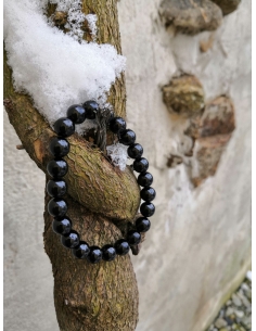 Turmalín černý - náramek ( 18 cm )