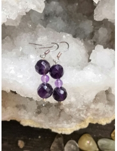 Náušnice  Ametyst