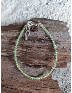 Olivín / Peridot - náramek Stříbro Ag 925