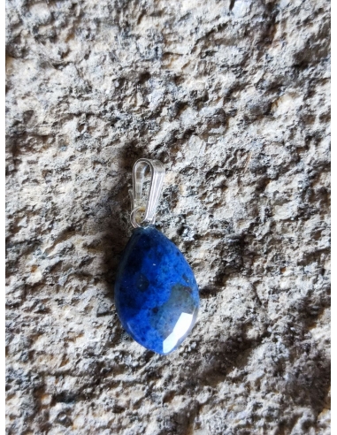 Dumortierit - přívěsek úchyt Ag 925