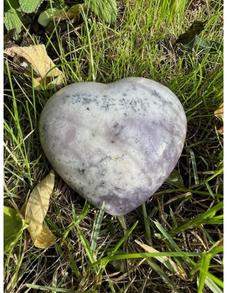 Achát / Opál s dendrity - srdce