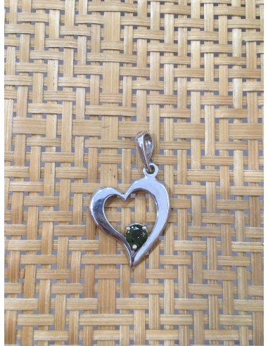 Vltavín - přívěsek srdce