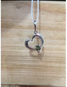 Vltavín - přívěsek srdce 2