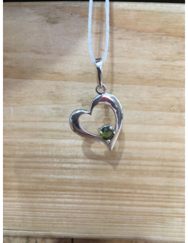 Vltavín - přívěsek srdce