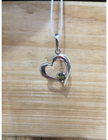 Vltavín - přívěsek srdce