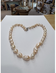 Perly lososové - náhrdelník ( 45 cm )