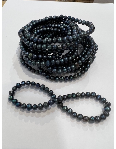 Perly tmavé - náramek