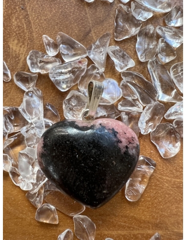 Rodonit - přívěsek srdce