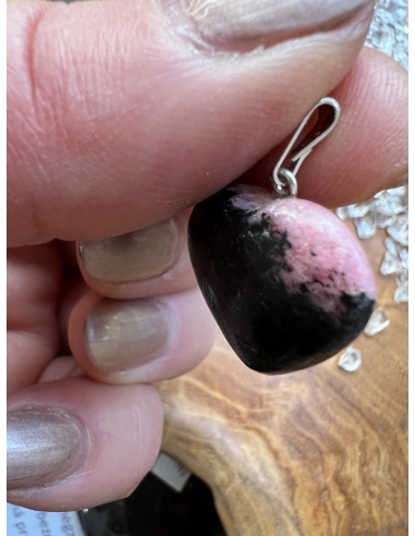 Rodonit - přívěsek srdce