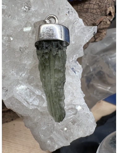 Vltavín - přívěsek Stříbro Ag 925