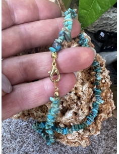 Náhrdelník Tyrkys sekaný 2