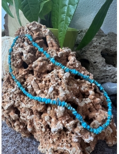 Tyrkys - náhrdelník nepravidelné malé disky 2