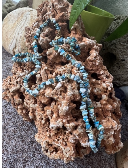 Tyrkys - náhrdelník nepravidelné malé kousky