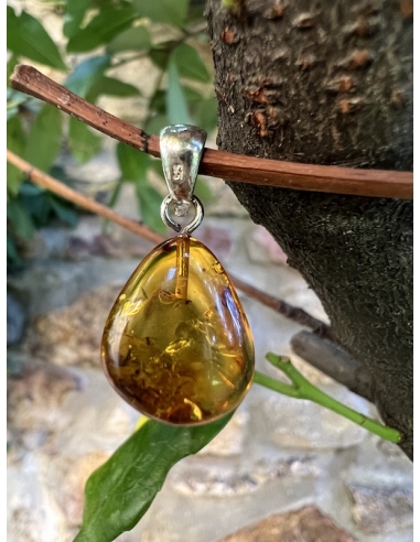 Jantar - přívěsek stříbrný Ag 925 úchyt