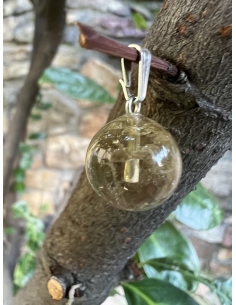 Citrín - kulička přívěsek stříbro Ag 925