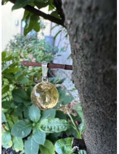 Citrín - kulička přívěsek stříbro Ag 925 2