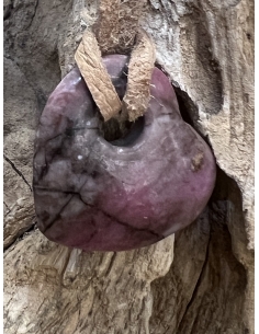 Rodonit - přívěsek srdíčko