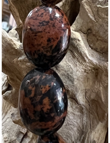 Obsidián mahagonový - náramek