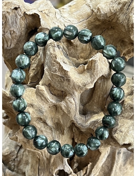 Serafinit náramek kuličky 8 mm