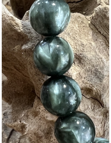 Serafinit náramek kuličky 8 mm