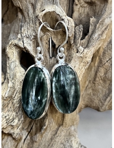 Serafinit - náušnice stříbro Ag 925 2