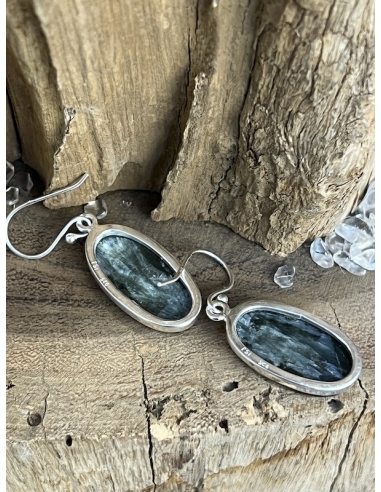 Serafinit - náušnice stříbro Ag 925