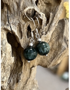 Serafinit - náušnice stříbro Ag 925