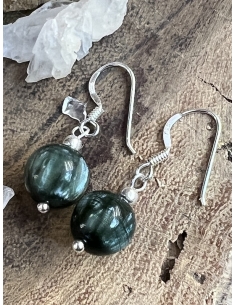 Serafinit - náušnice stříbro Ag 925 2