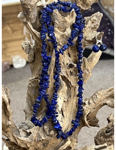 Lapis Lazuli - náhrdelník sekaný 90 cm