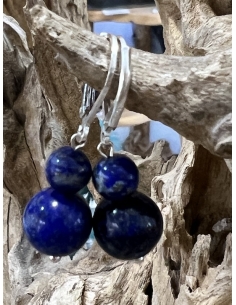 Lapis Lazuli - náušnice Stříbro Ag 925 2