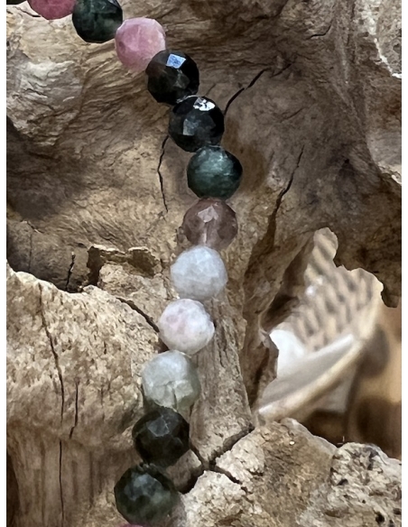 Melounový turmalín - náramek brus