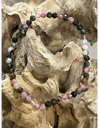 Melounový turmalín - náramek brus