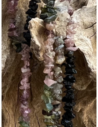 Turmalín melounový - náhrdelník 90 cm