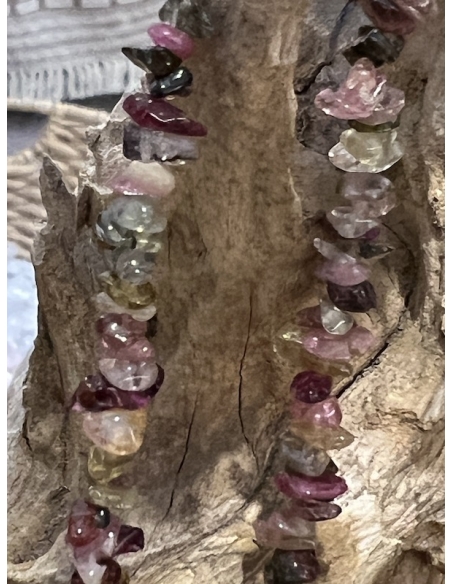 Turmalín melounový - náhrdelník 90 cm