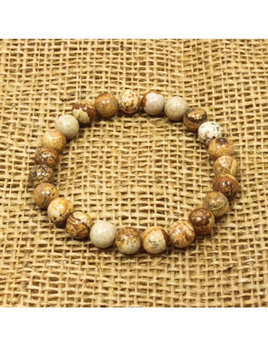 Jaspis obrazový - náramek