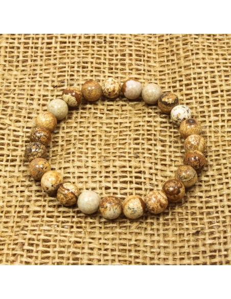 Jaspis obrazový - náramek