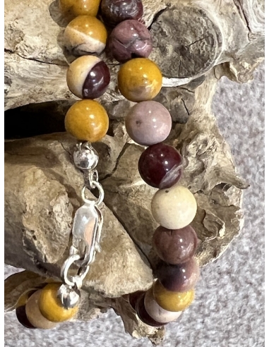 Australský  jaspis / mookait - náhrdelník