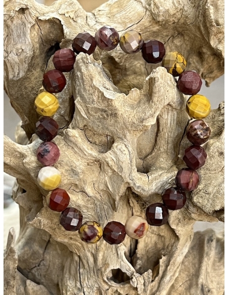 Australský jaspis / mookait - náramek brus