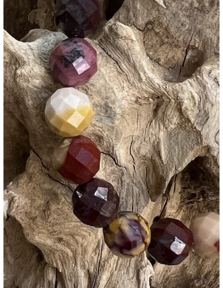 Australský jaspis / mookait - náramek brus