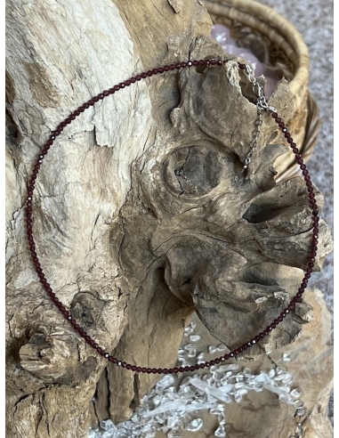 Granát - náhrdelník - stříbro Ag 925