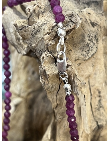 Rubín - náhrdelník v brusu