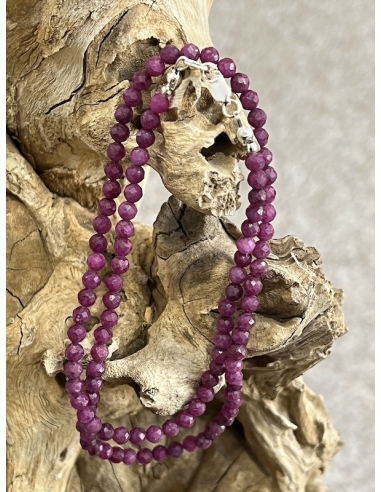 Rubín - náhrdelník v brusu