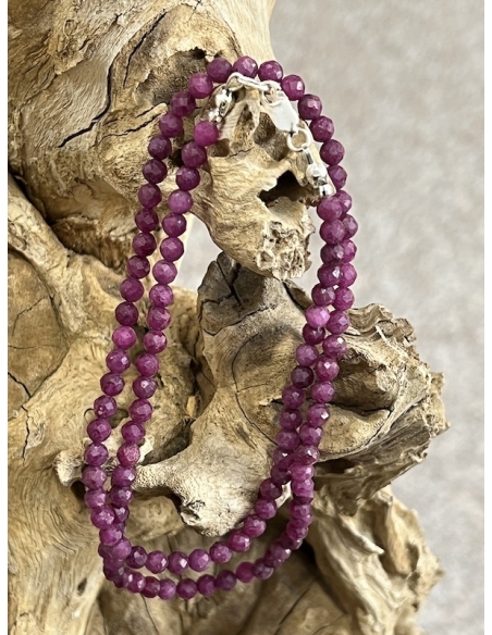 Rubín - náhrdelník v brusu