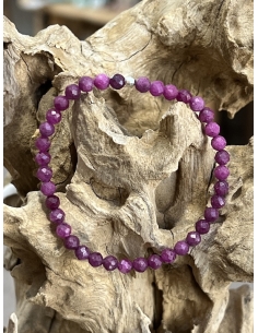 Rubín - náramek v brusu