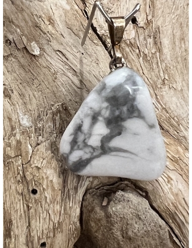 Magnezit - přívěsek - stříbro Ag 925