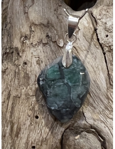 Smaragd - přívěsek - stříbro Ag 925